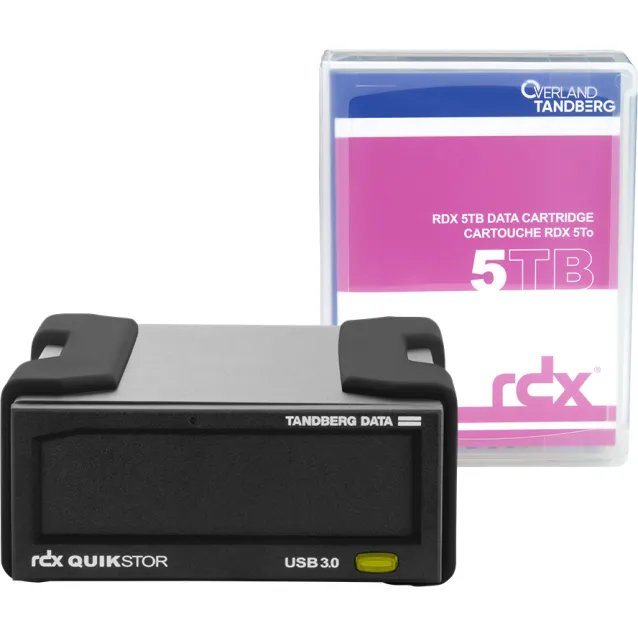 Lettore di cassette Overland-Tandberg 8882-RDX dispositivo archiviazione backup Disco Cartuccia RDX 5 TB [8882-RDX]