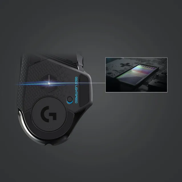 Logitech G G502 Lightspeed mouse Mano destra RF Wireless 25600 DPI [910-005567]