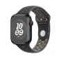 Apple MUV53ZM/A accessorio indossabile intelligente Band Nero Alluminio, Fluoroelastomero (Apple Nike - for smart watch 45 mm M/L [fits wrists 160-210 mm] midnight sky) [MUV53ZM/A]