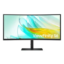 Samsung Monitor HRM ViewFinity S6 - S65UC da 34'' WQHD Curvo [LS34C652UAUXEN]