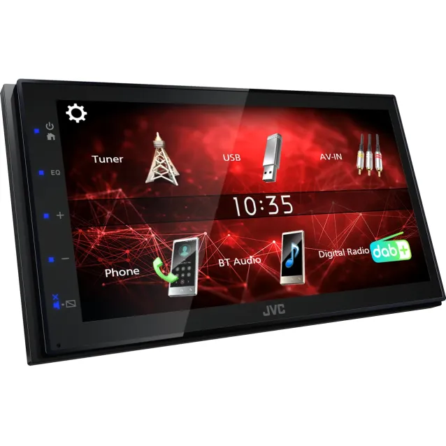 Autoradio JVC KW-M27DBT Ricevitore multimediale per auto Nero 180 W Bluetooth [KW-M27DBT]