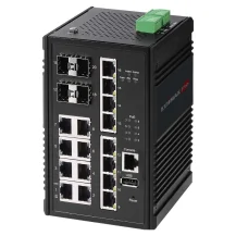 Edimax IGS-5416P switch di rete Gestito Gigabit Ethernet (10/100/1000) Supporto Power over (PoE) Nero