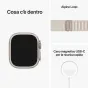 Smartwatch Apple Watch Ultra GPS + Cellular, 49mm Cassa in Titanio con Cinturino Alpine Loop Galassia - Medium