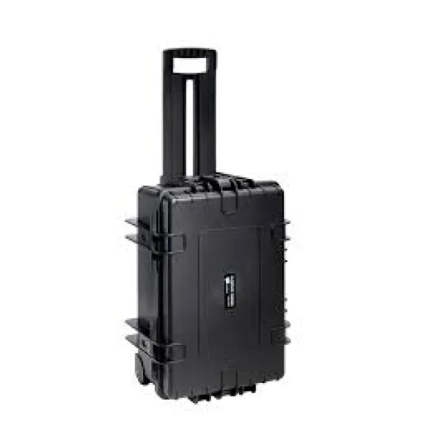 Valigetta porta attrezzi B&W Typ 6700, Koffer schwarz, herausnehmbarer, gepolsterter Koffereinsatz aus Gewebematerial [6700/B/RPD]