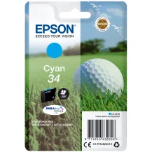 Cartuccia inchiostro Epson Golf ball Singlepack Cyan 34 DURABrite Ultra Ink [C13T34624010]