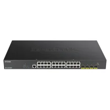 D-Link DGS-1250-28XMP network switch Managed L3 Gigabit Ethernet (10/100/1000) Power over Ethernet (PoE) Black