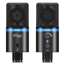 IK Multimedia IP-IRIG-MICSTDBLA-IN microfono Nero, Blu Microfono da studio [IP-IRIG-MICSTDBLA-IN]