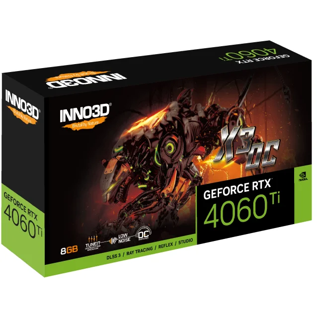 Scheda video Inno3D GeForce RTX 4060 Ti X3 OC NVIDIA 8 GB GDDR6 [N406T3-08D6X-171153L]