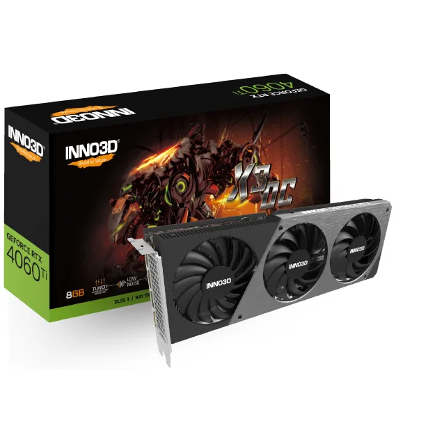 Scheda video Inno3D GeForce RTX 4060 Ti X3 OC NVIDIA 8 GB GDDR6 [N406T3-08D6X-171153L]