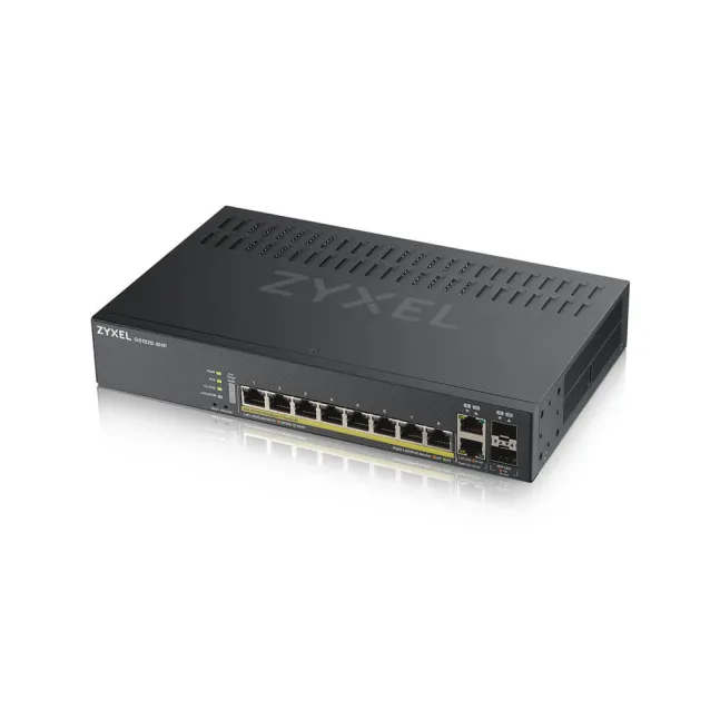 Switch di rete Zyxel GS1920-8HPV2 Gestito Gigabit Ethernet (10/100/1000) Supporto Power over (PoE) Nero [GS1920-8HPV2-EU0101F]