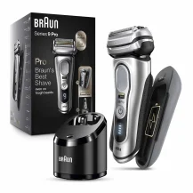 Braun Series 9 Pro 9477CC rasoio elettrico Trimmer Nero, Argento [9477CC]