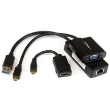 StarTech.com Kit accessori 3 in 1 per Lenovo Yoga Pro - Micro HDMI a VGA USB 3.0 GB LAN [LENYMCHDVUGK]