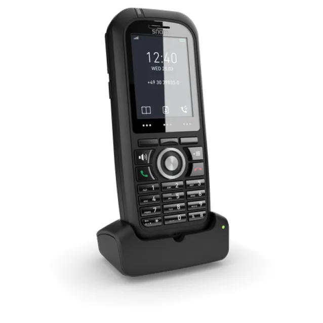 Cornetta del telefono Snom M80 Ricevitore telefonico DECT Identificatore di chiamata Nero [4424]