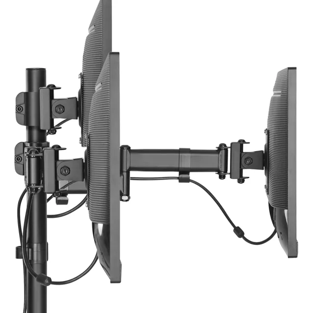 Deltaco ARM-0301 supporto da tavolo per Tv a schermo piatto 68,6 cm [27] Morsa/Bullone di ancoraggio Nero (Deltaco 3 Monitor VESA Desk Mount / Stand, 13-27. WARRANTY: 1YM) [ARM-0301]