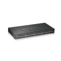 Switch di rete Zyxel GS1920-48V2 Gestito Gigabit Ethernet [10/100/1000] Nero (GS1920-48v2 50 Port Smart Managed 44x Copper and 4x dual pers. hybrid mode standalone or NebulaFlex Cloud) [GS1920-48V2-GB0101F]