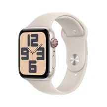 Smartwatch Apple Watch SE GPS + Cellular 44mm Starlight Aluminium Case with Sport Band - M/L [MRGX3QA/A]