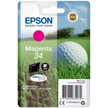 Cartuccia inchiostro Epson Golf ball Singlepack Magenta 34 DURABrite Ultra Ink [C13T34634010]