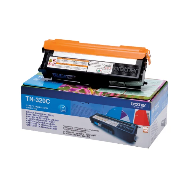 Brother TN-320C cartuccia toner 1 pz Originale Ciano [TN-320C]