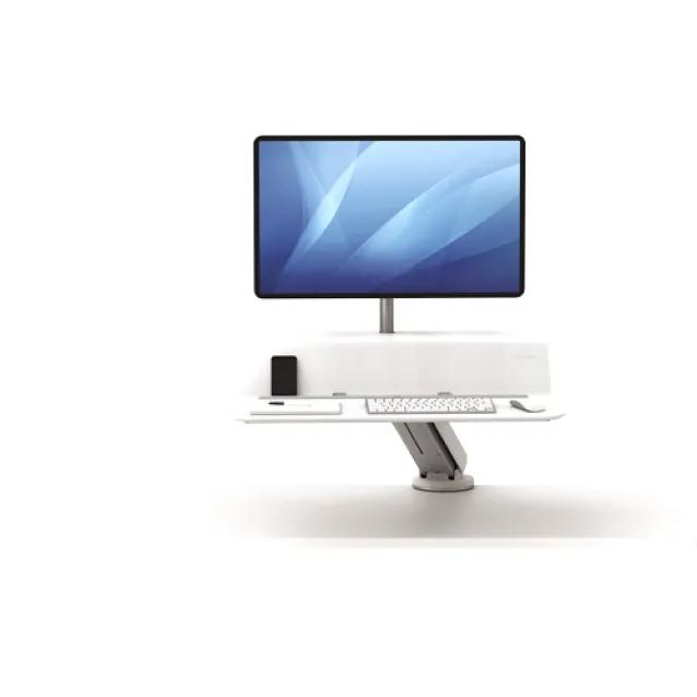 Fellowes Lotus RT (Fellowes Sit Stand Workstation Single White 8081701 DD) [8081701]