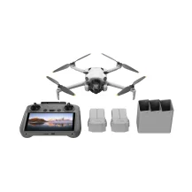 Drone con fotocamera DJI Mini 4 Pro Fly More Combo (RC 2) rotori Quadrirotore 48 MP 3840 x 2160 Pixel 2590 mAh Nero, Bianco