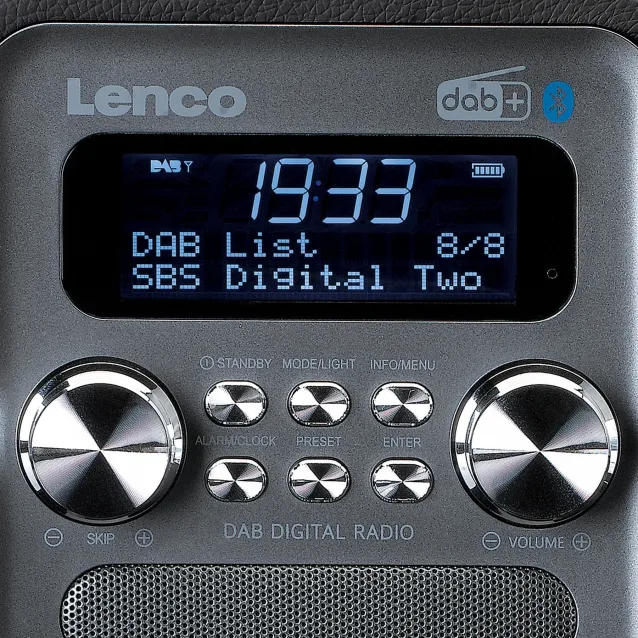 Lenco PDR-051BKSI radio Portatile Analogico e digitale Nero [PDR-051BK]