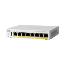 Cisco CBS250-8PP-D-UK switch di rete Gestito L3 Gigabit Ethernet [10/100/1000] Supporto Power over [PoE] Grigio (Cisco Business 250 Series CBS250-8PP-D - Switch smart 8 x 10/100/1000 [PoE+] desktop PoE+ [45 W]) [CBS250-8PP-D-UK]
