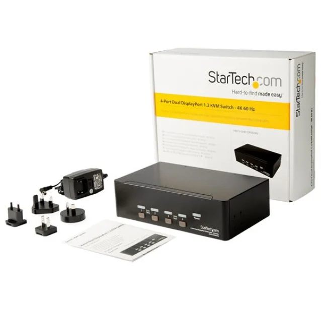 StarTech.com Switch KVM a 4 porte per Dual DisplayPort - 4k 60Hz [SV431DPDDUA2]