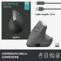 Logitech MX Vertical mouse Mano destra RF senza fili + Bluetooth Ottico 4000 DPI