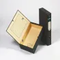 Rexel 30115EAST scatola per la conservazione di documenti (Rexel Classic Lock Spring Box File Paper on Board Foolscap 70mm Spine Width Press Button Closure Black [Pack 5] 30115EAST) [30115EAST]