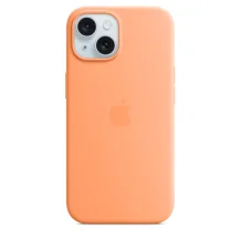 Custodia per smartphone Apple MagSafe in silicone iPhone 15 - Aranciata (IPHONE SI CASE ORANGE SORBET) [MT0W3ZM/A]