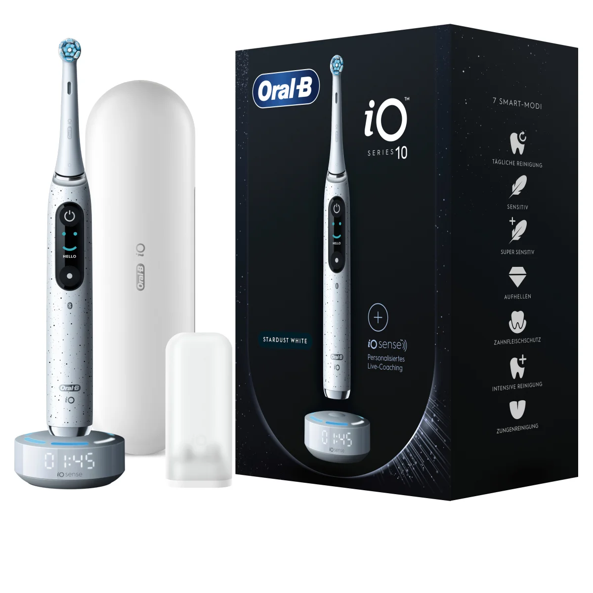 Sfera Ufficio - Spazzolino elettrico Oral-B iO Series 10 Adulto  rotante-oscillante Bianco [10 Stardust White]