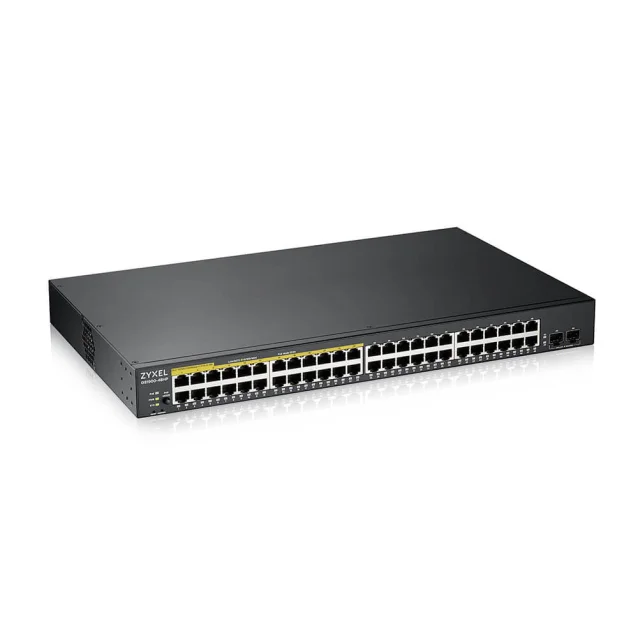 Switch di rete Zyxel GS1900-48HPv2 Gestito L2 Gigabit Ethernet (10/100/1000) Supporto Power over (PoE) Nero [GS190048HPV2-EU0101F]