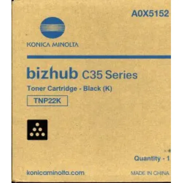 Konica Minolta TNP22K cartuccia toner 1 pz Originale Nero [A0X5152]