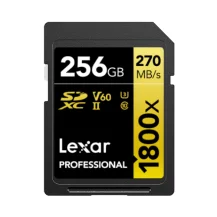 Lexar LSD1800256G-BNNNG memoria flash 256 GB SDXC Classe 10 (256GB Professional 1800x SDHC UHS-II Card) [LSD1800256G-BNNNG]