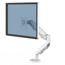 Fellowes Eppa 9683201 supporto da tavolo per Tv a schermo piatto 101,6 cm [40] Bianco Scrivania (Fellowes Single Monitor Arm - White) [9683201]