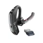 Cuffia con microfono POLY Voyager 5200 Auricolare Wireless A clip Car/Home office Bluetooth Base di ricarica Nero [206110-102]