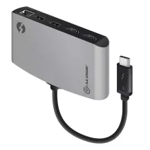 ALOGIC TB3D2HDPBL-SGR scheda di interfaccia e adattatore HDMI, RJ-45, USB 2.0, 3.2 Gen 1 [3.1 1] (THUNDERBOLT 3 DUAL HDMI - PORTABLE DOCKING STATION WIT) [TB3D2HDPBL-SGR]