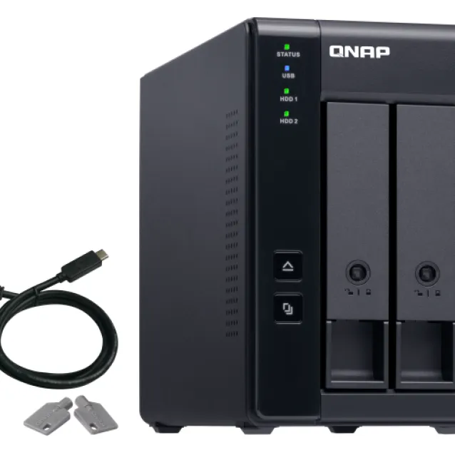 Box per HD esterno QNAP TR-002 contenitore di unità archiviazione HDD/SSD Nero 2.5/3.5