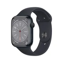 Smartwatch Apple Watch Series 8 OLED 45 mm Digitale 396 x 484 Pixel Touch screen Nero Wi-Fi GPS [satellitare] (APPLE WATCH SERIES 45MM - MIDNIGHT SPORT BAND REG) [MNP13B/A]