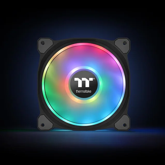 Ventola per PC Thermaltake Riing Duo 12 RGB Premium Edition Case computer Ventilatore cm Nero [CL-F073-PL12SW-A]