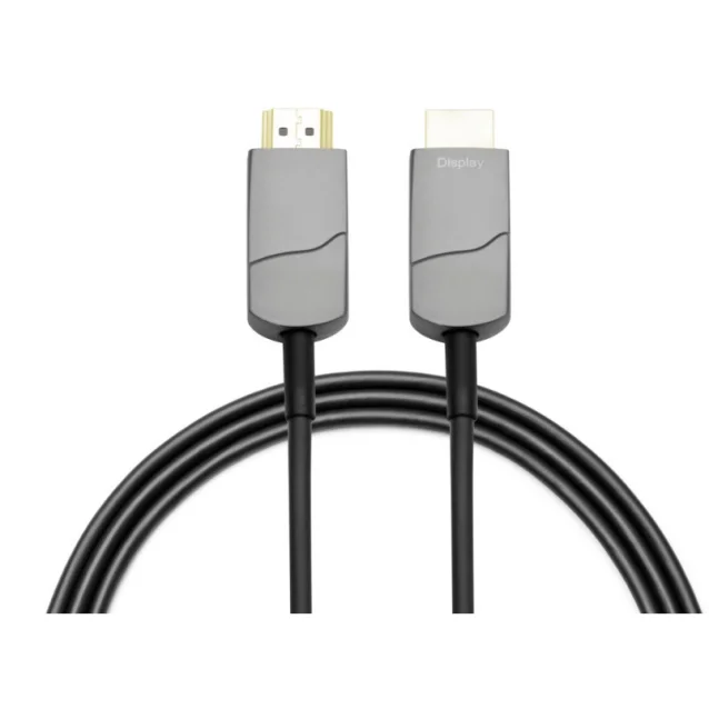Microconnect HDM191915V2.1OP cavo HDMI 15 m tipo A [Standard] Nero (Ultra High Speed Active Optic - 2.1 8K Cable 15m 60Hz, 48Gbps Support: YUV4:4:4, EDID/HDCP2.2/HDR/ARC Warranty: 300M) [HDM191915V2.1OP]