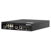 QNAP QSW-M2106PR-2S2T switch di rete Gestito L2 10G Ethernet [100/1000/10000] Supporto Power over [PoE] 1U Nero (6 P 2.5GBE 2 10GBE SFP+ - 10GBERJ45 WEBMANAGED SWITCH) [QSW-M2106PR-2S2T]