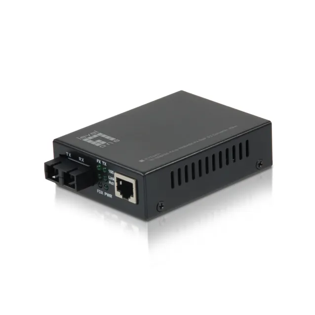 LevelOne FVT-2401 convertitore multimediale di rete 100 Mbit/s 1310 nm Modalità singola Nero [FVT-2401]