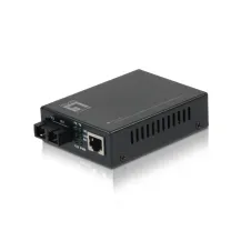 LevelOne FVT-2401 convertitore multimediale di rete 100 Mbit/s 1310 nm Modalità singola Nero [FVT-2401]