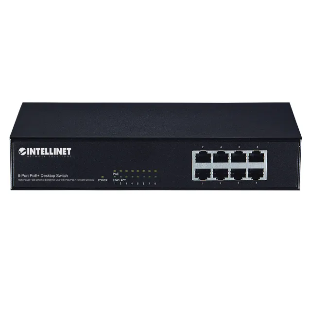 Intellinet 560764 switch di rete Fast Ethernet (10/100) Supporto Power over (PoE) Nero [560764]