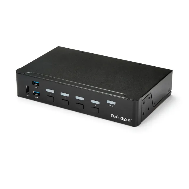 StarTech.com Switch Commutatore KVM a 4 Porte HDMI con Hub USB 3.0 - 1080p [SV431HDU3A2]