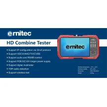 Ernitec 7 Touch Screen Test Monitor, - Wi-Fi, Supports HDCVI/AHD/TVI/CVBS, DC12V, 12V 2A Power Output Warranty: 60M [0070-24107-TESTER]