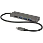 StarTech.com Adattatore Multiporta USB-C - Mini Docking station da a HDMI 4K 60Hz (HDR10) con Pass-Through Power Delivery 100W Hub 4 Porte USB 3.0 Dock Type-C Cavo integrato 30 cm [DKT30CHPD3]