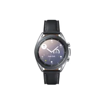 Samsung Galaxy Watch3 Smartwatch Bluetooth, cassa 41mm acciaio, cinturino pelle, Saturimetro, Rilevamento cadute, Monitoraggio sport, 48,2g, Batteria 247 mAh, IP68, Mystic Silver [SM-R850NZSAEUB]
