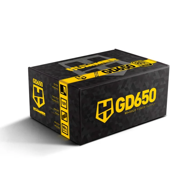 NOX HUMMER GD650 80 PLUS Gold alimentatore per computer 650 W 24-pin ATX Nero [NXHUMMER650GD]
